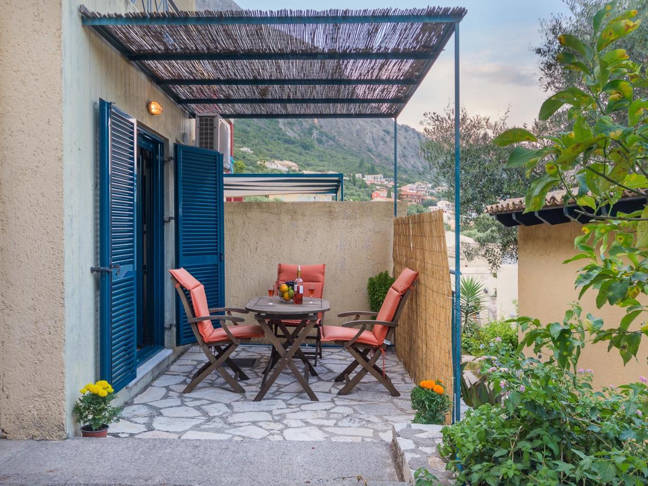 Barbati Beach Bungalow Exterior foto